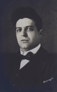 Pietro Mascagni, italialainen säveltäjä oopperan Cavalleria Rusticana (b / v kuva) tekijältä Italian Photographer