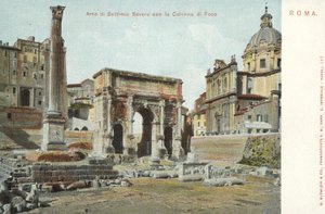 Rooma, Italia, Septimius Severuksen kaari, Focan pylväs tekijältä Italian Photographer
