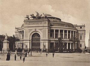 Sisilia / Sisilia: Politeama Garibaldi, Arch Damiani (s/w valokuva) tekijältä Italian Photographer