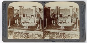 Marcus Lucretiuksen talo Pompejista, Underwood Travel Librarysta, 1895 (seepiakuva) tekijältä Italian Photographer