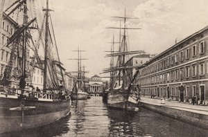 Trieste: Trieste: Canale Grande (s/w valokuva) tekijältä Italian Photographer