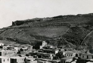 Näkymä hellenistisen ajan muureista Akropoliin koilliskulmassa, Amman, Jordania tekijältä Italian Photographer