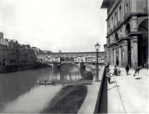 Ponte Vecchio ja Uffizin julkisivu tekijältä Italian Photographer Italian Photographer