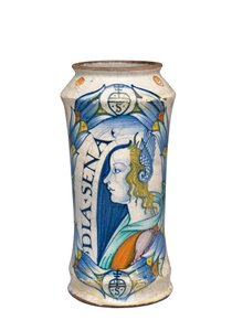 Teoksessa Deruta Maiolica "Bella Donna" Albarello, n. 1510-20 tekijältä Italian School