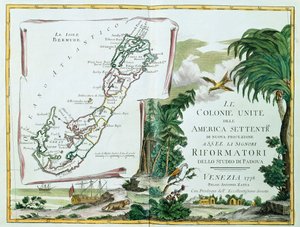 Bermudan kartta, 1775-85 tekijältä Italian School