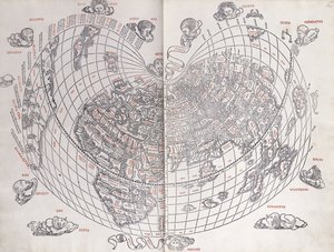 Maailman kartta, 1511 tekijältä Italian School