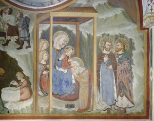 Tiedien palvonta, Neitsyt Marian kappeli tekijältä Italian School