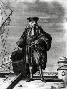 Amiraali Venetsian arsenaalista (kaiverrus) (m/v kuva) tekijältä Italian School