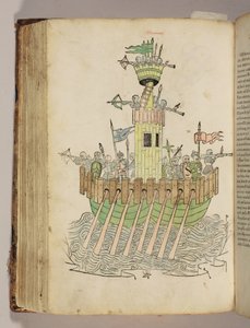 Kuvitus Robertus Valturiuksen (1413-1484) teoksesta De re militari (Sotilaallisista taidoista). tekijältä Italian School