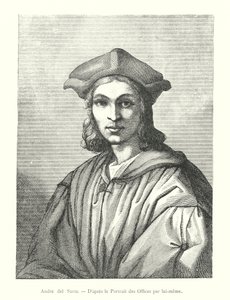 Andre del Sarte, Uffizin muotokuvan jälkeen (kaiverrus) tekijältä Italian School