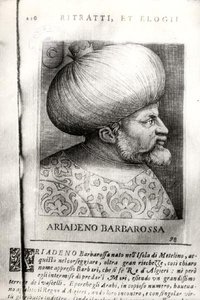 Ariadeno Barbarossa (n. 1465-1546) (kaiverrus) (m/v kuva) tekijältä Italian School