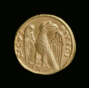 Fredrik II:n Augustalis (1198-1250), Sisilian kuningaskunta ja Etelä-Italian kuningaskunta, Messinan rahapaja, 1231-50 (kääntöpuoli) (kulta) (kuosi 168052) tekijältä Italian School