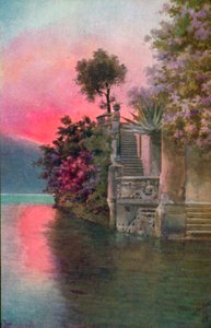 Bellagio, Como-järvi, Italia (värilitro) tekijältä Italian School