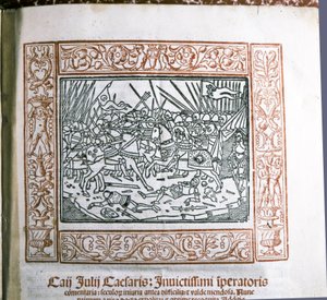 CAESAR Gaius Iulius: Caesarin teoksesta "Commentarii de Bello Gallico", n. 15..., n. 1511 (pienoiskuva). tekijältä Italian School