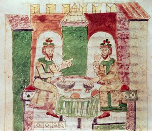 Codex 142 Livre 16 Kappale 4 Rikkaiden pöytä, Rabanus Mauruksen (n. 780-856) De Universosta 1023 tekijältä Italian School