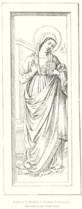 Firenzen kokoelma, Kuvataideakatemia, Annunciation, kirjoittanut Filippo Lippi (kaiverrus) tekijältä Italian School