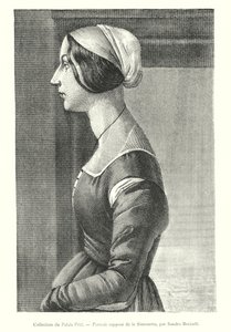 Pitti Palace Collection, Oletettu Simonettan muotokuva, Sandro Boticelli (kaiverrus) tekijältä Italian School