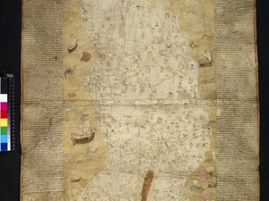 Cotton Roll XIII, 44 Italian maakunnan moderni sivusto (vellum) tekijältä Italian School
