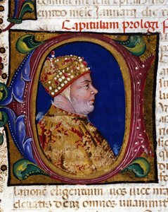 Doge Antonio Venier, valaistu muotokuva vuodelta 1382, tekijältä Italian School