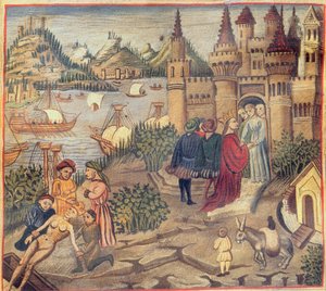 Faksimile Salernon koulusta, Avicennan (Ibn Sina) lääketieteen kaanonista (980-1037)