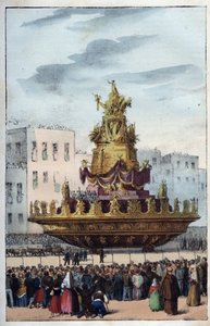 Santa Rosalia of Palermo (1130-1160), Palermon suojeluspyhimys - Santa Rosalian juhla - (Palermon suojeluspyhimys Italiassa) Santa Rosalian juhla Palermossa Sisiliassa - Santa Rosalian juhla - kaiverrus kohteesta " "Tuttin käyttö ja tavat tekijältä Italian School