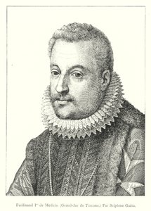 Ferdinand Ier de Medici, Grand-Duc de Toscane, Par Scipio Gaeta (kaiverrus) tekijältä Italian School