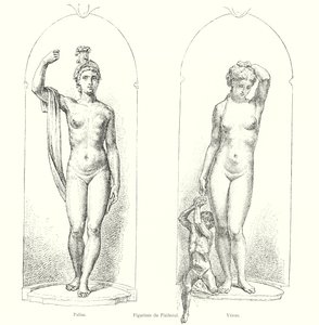 Figurines du Piedestal, Pallas, Venus (kaiverrus) tekijältä Italian School