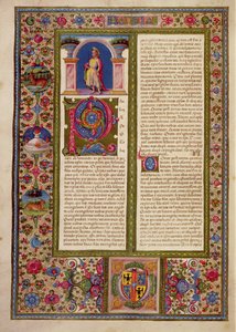 Fol.195v Kirje St. Paulilta Cortinalle, Borso d