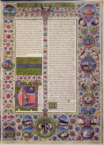 Fol.44r Leviticuksen aloitussanat Borso d