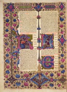 Fol.52v Profeetta Baruchin kirjan avaus Borso d