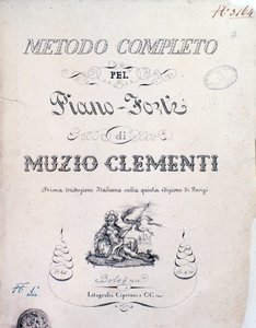 Oppikirjan etukappale, Muzio Clementin täydellinen menetelmä pianolle tekijältä Italian School