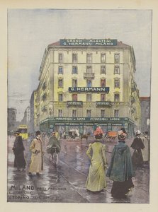 G Hermann (väri litho) tekijältä Italian School