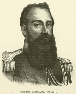Kenraali Bartolomeo Galletti (kaiverrus) tekijältä Italian School