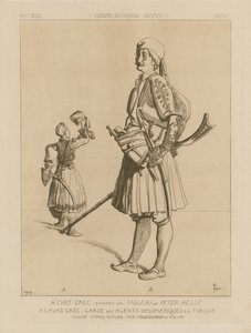 Kreikkalaiset puvut 1800-luvulta tekijältä Italian School