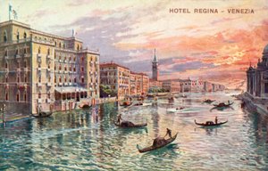 Hotel Regina, Venetsia (värilitro) tekijältä Italian School