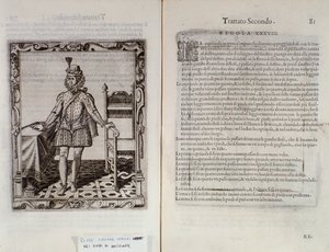 Kuinka tanssia capriolaa Italialaisen tanssijan Cesare Negrin Le Gratie dAmore (Le Grazie dAmore) kaksoissivu nimeltä Il Trombone (1536-1604), tanssisopimus tekijältä Italian School