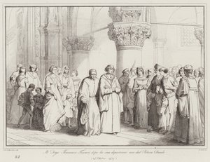 Doge Francesco Foscari poistuttuaan Dogen palatsista tekijältä Italian School