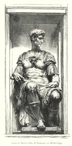 Julien de Medici, Duc de Nemours, Michel-Ange (kaiverrus) tekijältä Italian School