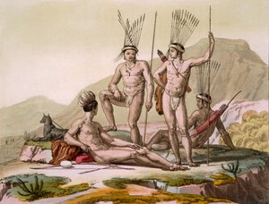 Korah Hottentots of the Cape, noin 1820s30s tekijältä Italian School