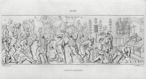 La Colonna Trajana, Trajanuksen pylväs (kaiverrus) tekijältä Italian School