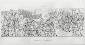 La Colonna Trajana, Trajanuksen pylväs (kaiverrus) tekijältä Italian School