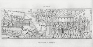 La Colonna Trajana, Trajanuksen pylväs (kaiverrus) tekijältä Italian School