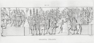 La Colonna Trajana, Trajanuksen pylväs (kaiverrus) tekijältä Italian School