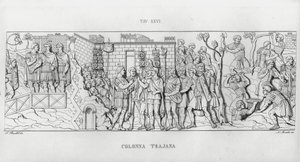 La Colonna Trajana, Trajanuksen pylväs (kaiverrus) tekijältä Italian School