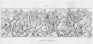 La Colonna Trajana, Trajanuksen pylväs (kaiverrus) tekijältä Italian School