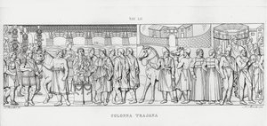 La Colonna Trajana, Trajanuksen pylväs (kaiverrus) tekijältä Italian School