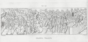 La Colonna Trajana, Trajanuksen pylväs (kaiverrus) tekijältä Italian School