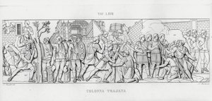 La Colonna Trajana, Trajanuksen pylväs (kaiverrus) tekijältä Italian School