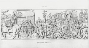 Trajanuksen pylväs, Trajanuksen pylväs (kaiverrus) tekijältä Italian School