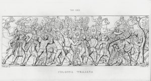 Trajanuksen pylväs, Trajanuksen pylväs (kaiverrus) tekijältä Italian School